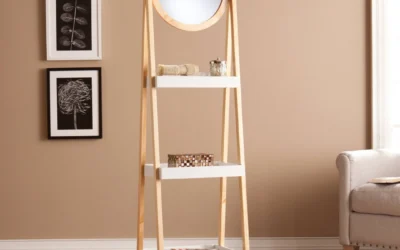 Storage Shelf with Mirror