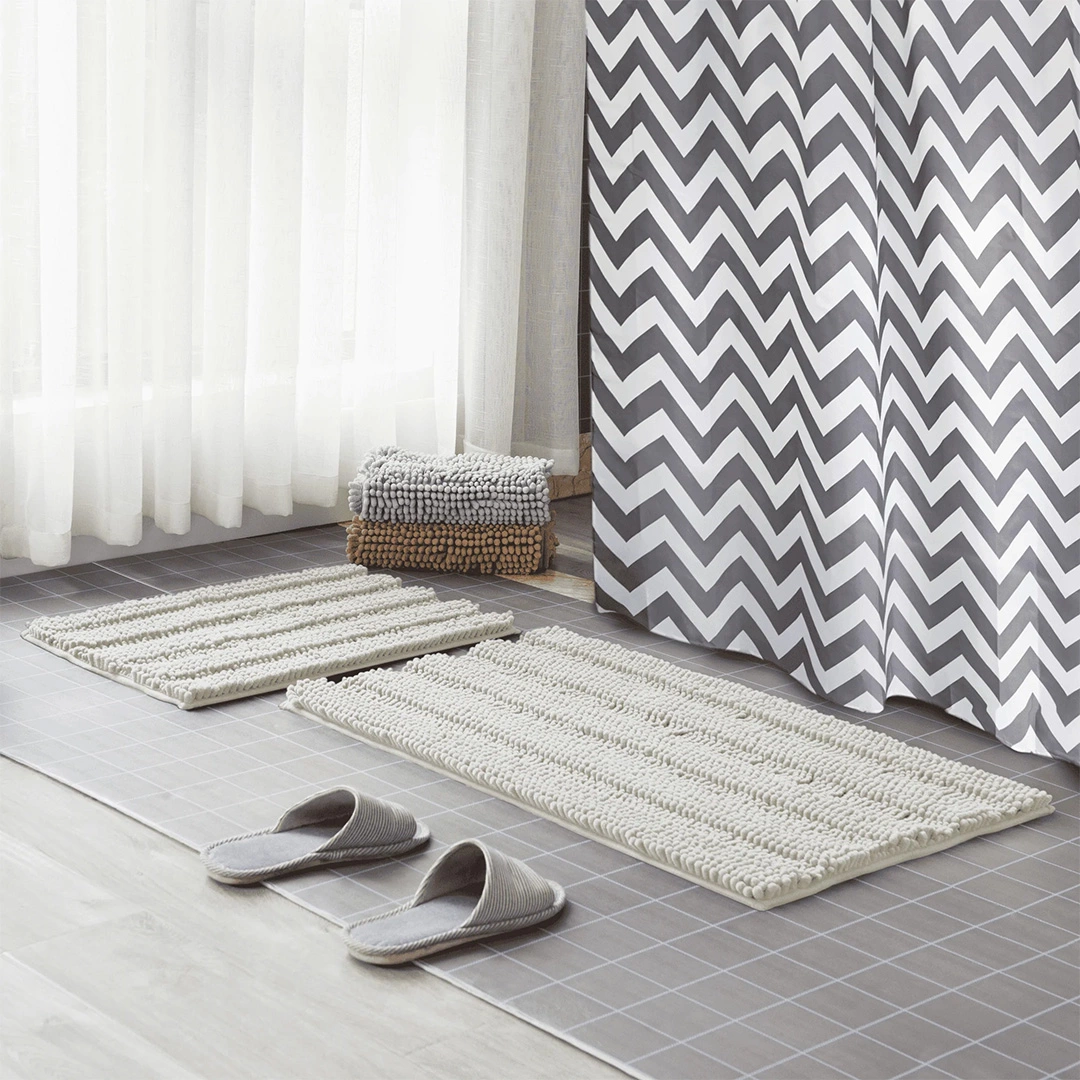 Cannon Nylon Imitation Stripe Bath Mat