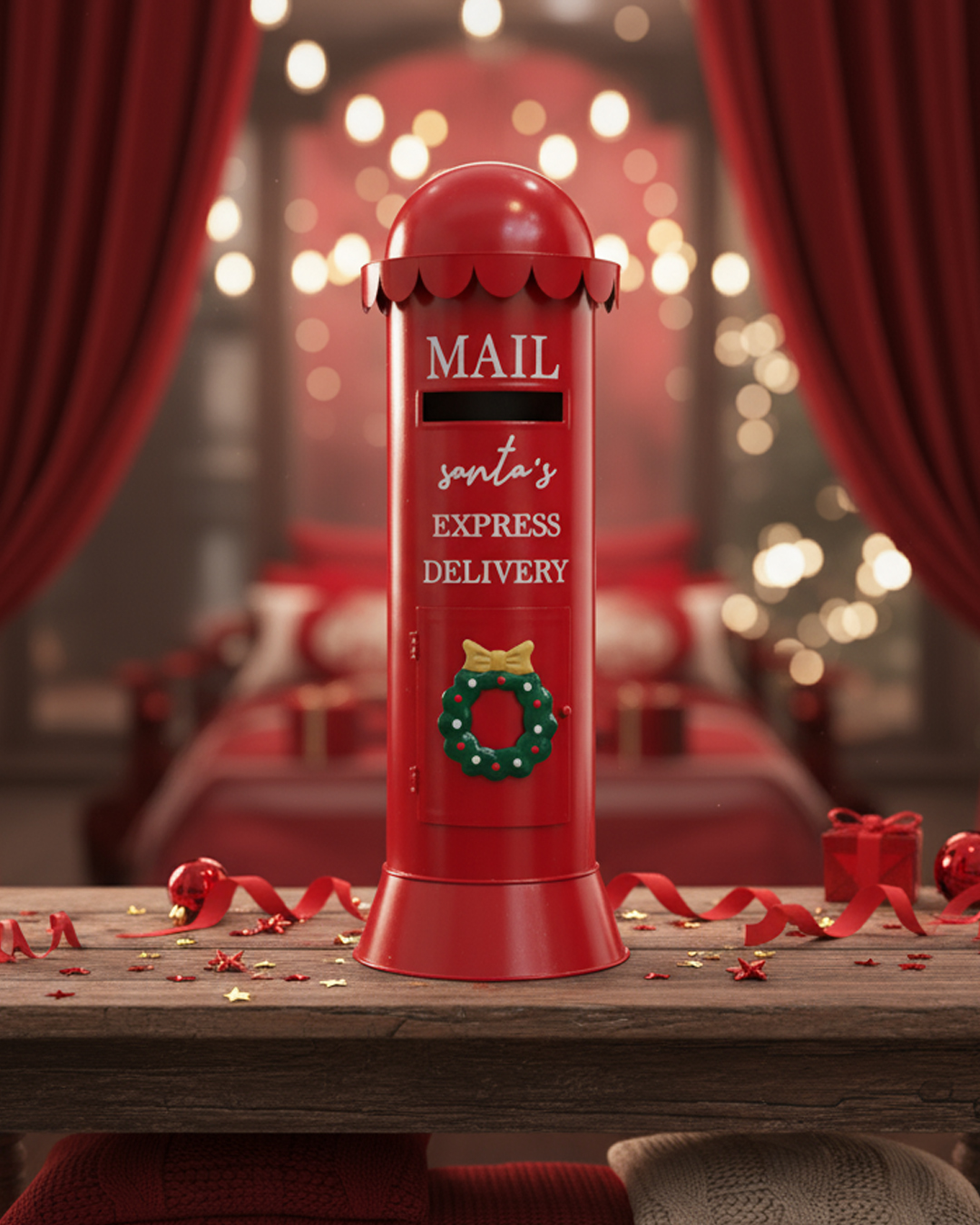 Red Pillar "Santa's Express Delivery" Mail Drop