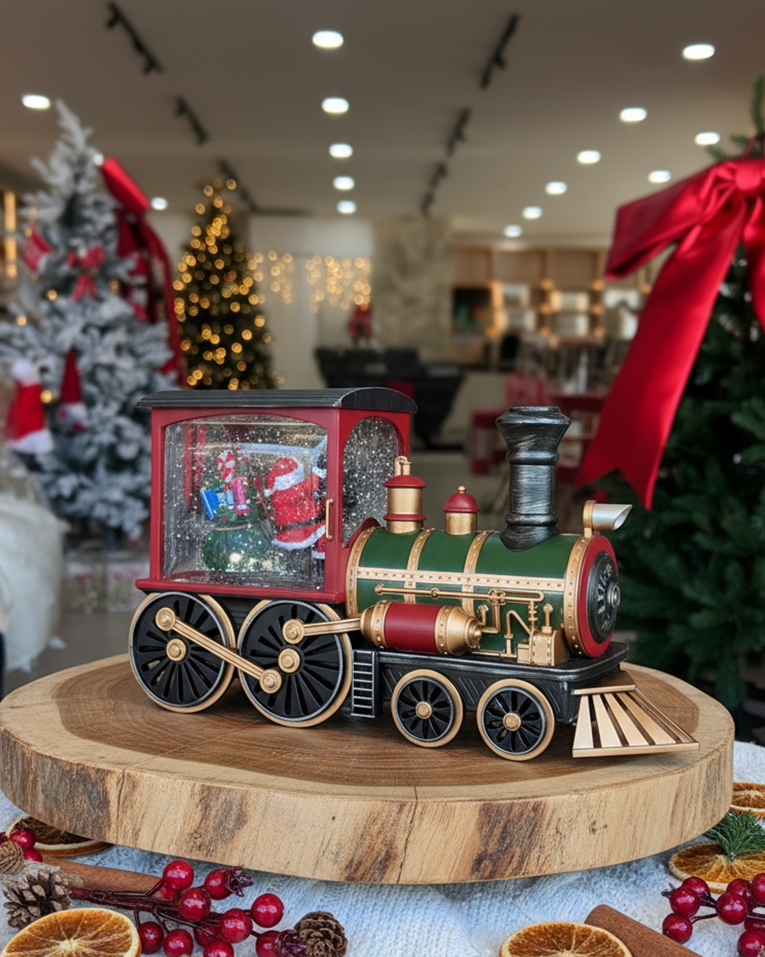 Classic Christmas Snow Globe Train Express - Image 2