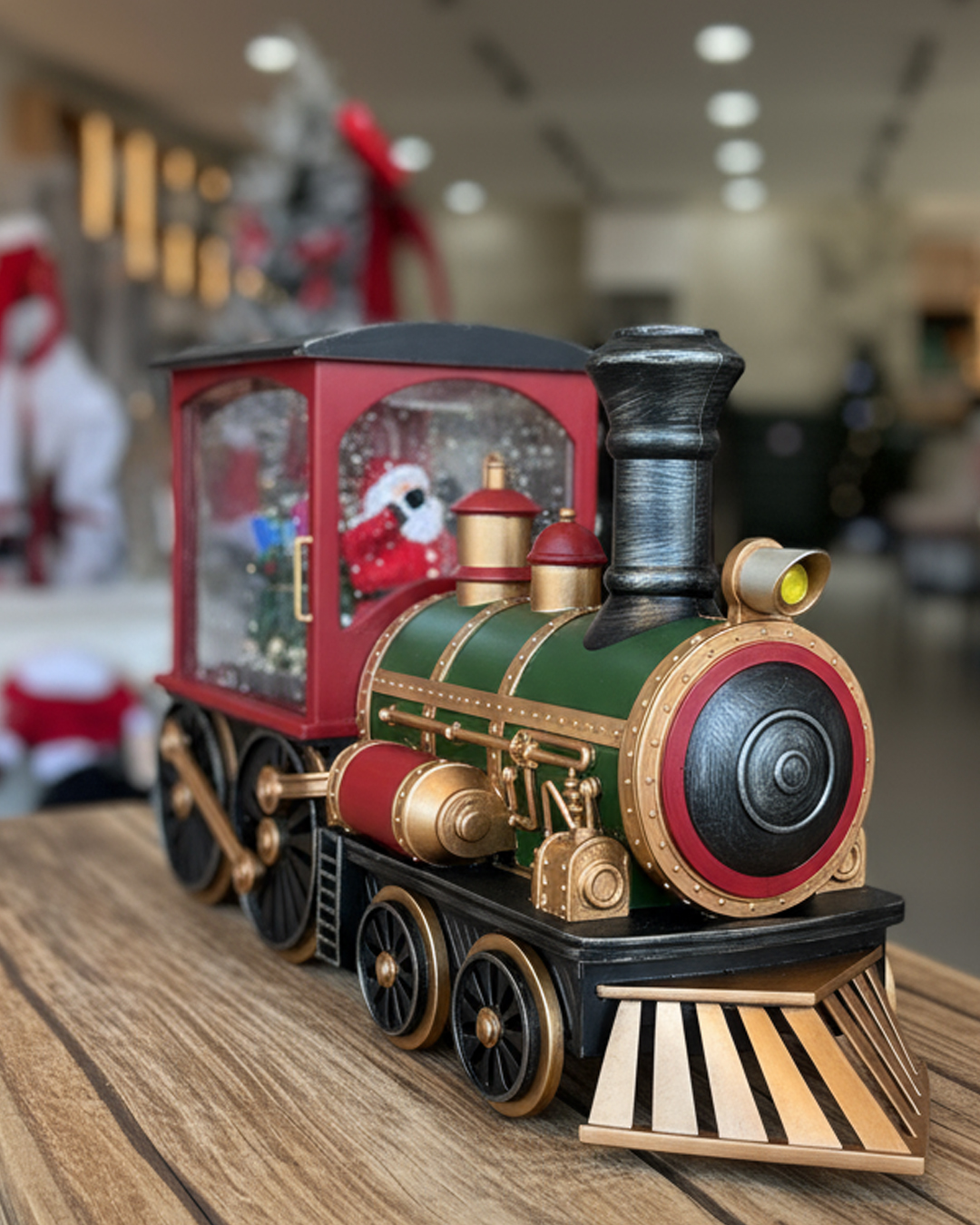 Classic Christmas Snow Globe Train Express