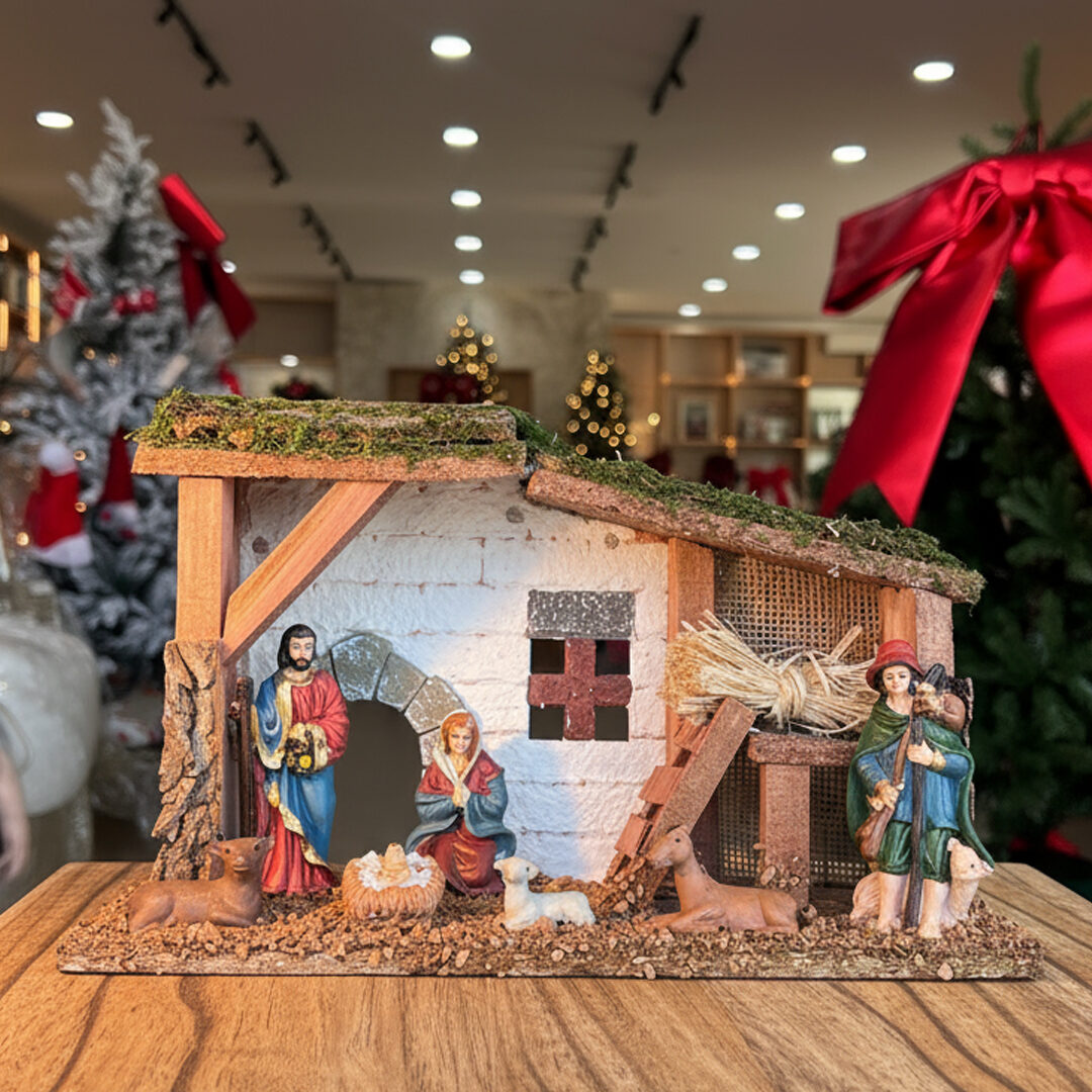 XMAS VILLAGE WITH LED 37CM