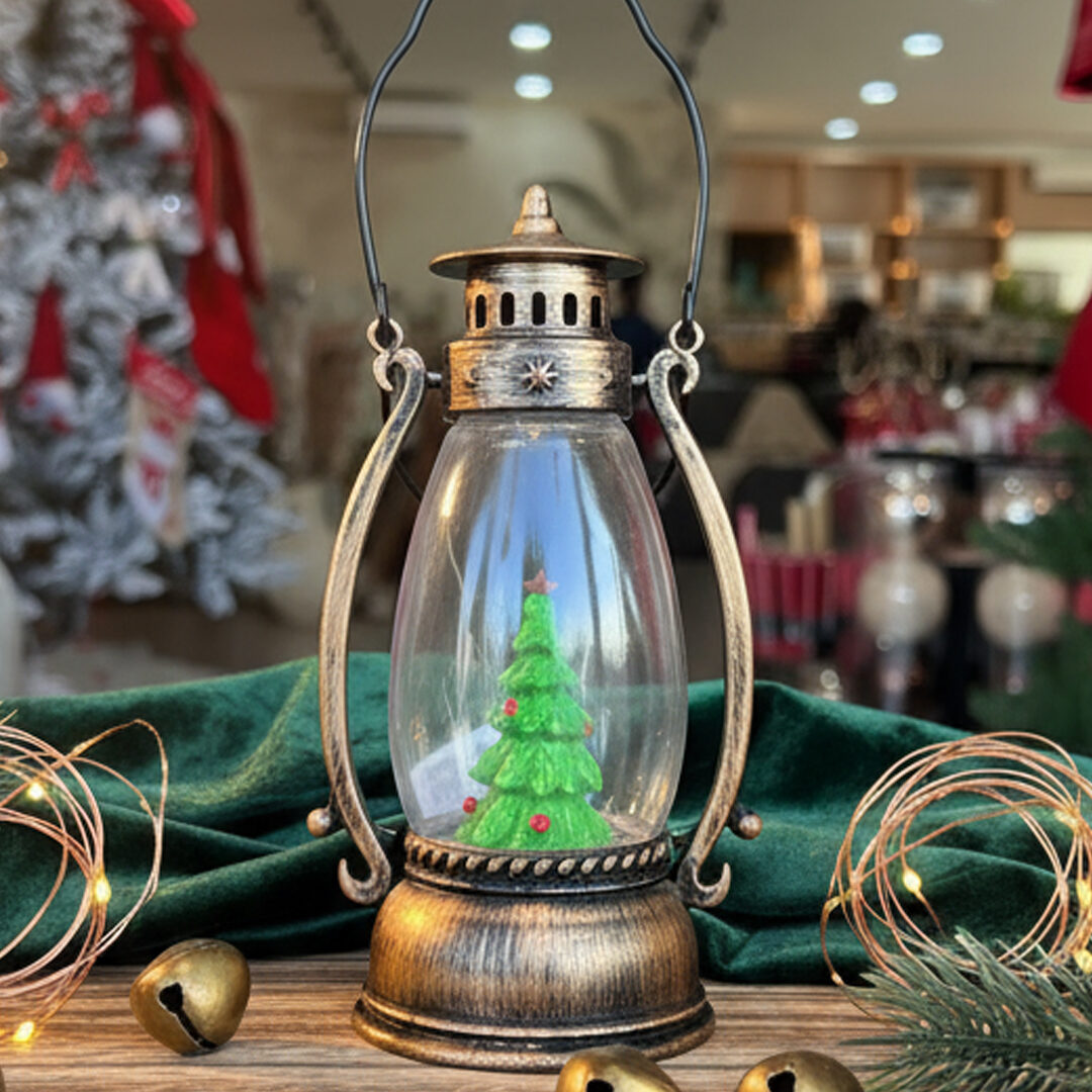 LANTERN 14CM 4ASS GOLD GL