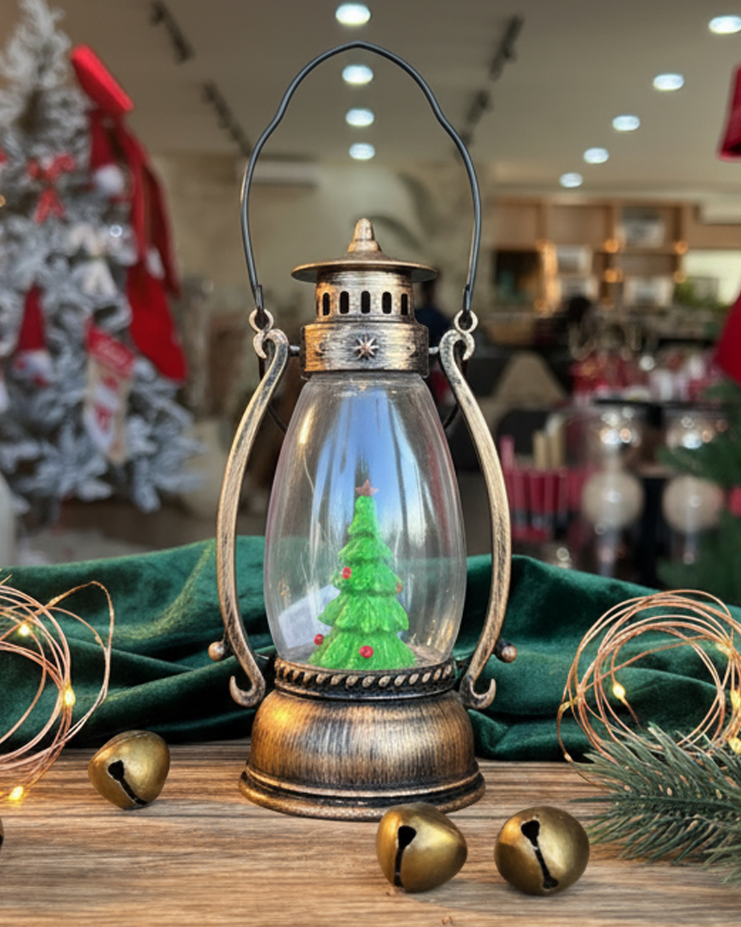 LANTERN 14CM 4ASS GOLD GL