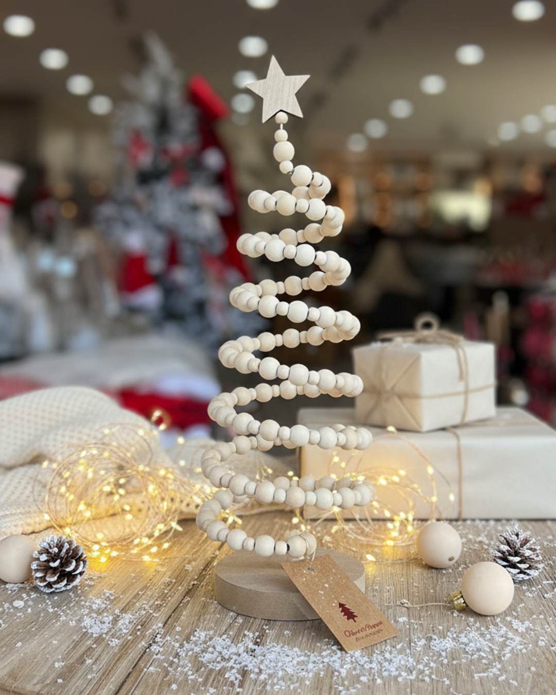 XMAS TREE BEADS 32CM RED - Image 3